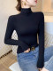 High-Neck Long-Sleeve Base Shirt for Women, New Stylish and Versatile Slim-Fit Basic Slimming T-Shirt Top for Spring, Autumn, and Winter