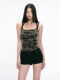 American Retro U-Neck Camouflage Camisole for Women, Summer 2025 New Style, Slimming Hot Girl Sleeveless Short Top