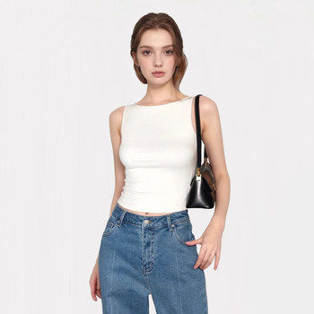 European and American Style Sleeveless Tank Top for Women, Summer Slim Fit, Chic and Slimming, Outerwear Camisole, French Style Small Top