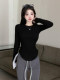Pure Desire Sweet Hot Girl Inner Layering Shirt Women's Autumn and Winter New Versatile Slim Fit Long Sleeve T-Shirt Top