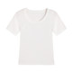 T-Shirt for Women, Short-Sleeved, 2025 Spring/Summer, Korean Style, Large U-Neck, Slim Fit, Sexy Low-Cut, Stylish, Tight-Fitting Top, Base Shirt