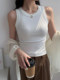 Vest Halter Top for Women Summer 2025 New Sexy Tight-Fitting Slimming Look Inner Wear Beautiful Back Outer T-Shirt Small Shirt