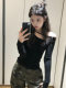 Stylish One-Shoulder Long-Sleeve T-Shirt for Women, Autumn/Winter 2025 New Model, Slim-Fit, Sexy Off-Shoulder Base Top
