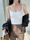 Spicy Girl Backless Knitted Camisole for Women, Summer 2025 New Style, Outerwear with Beautiful Back, Padded Short Sleeveless Top