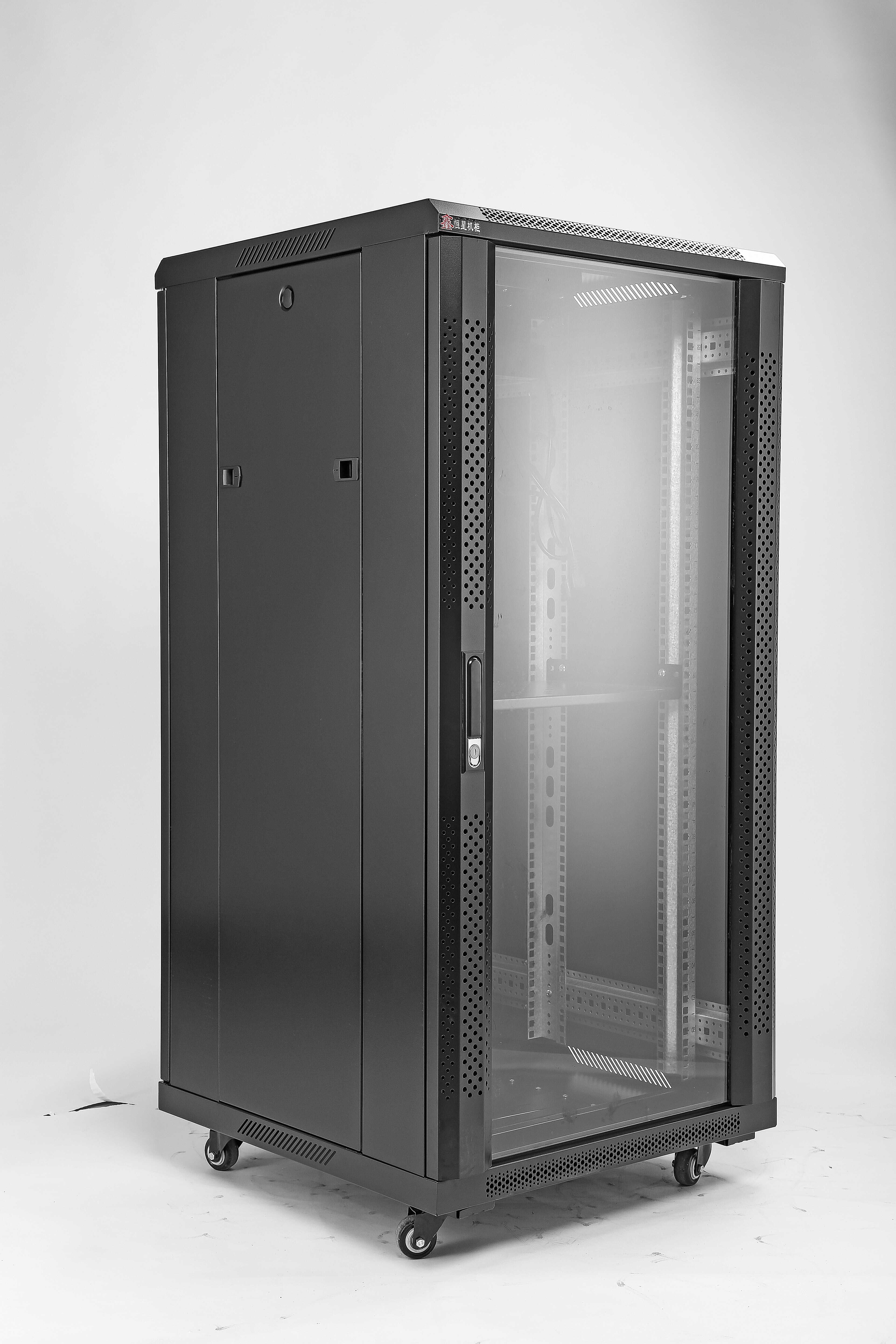 Manufacturer Direct Marketing Xin stars 19-inch standard thickened server cabinet 32U1 6 m 600 width 800 deep black