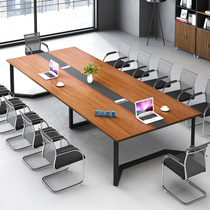 Conference table work table large table and chair office furniture simple modern long table and chair combination office long table