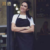 Apron home Fashion Cafe floral shop overalls waist milk tea shop custom LOGO printing solid color kitchen