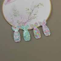 4 шт. [зеленый + цвет] зажимы «рыбий хвост» с блестками