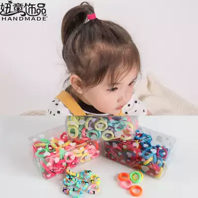 Korean baby rubber band does not hurt hair rope female Korean cute baby trumpet Hairband cute children Hairband