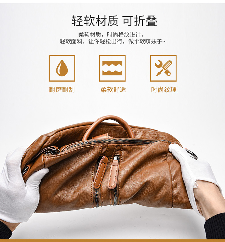 Hồng Kông mua 2019 hè mới ba lô da nữ phiên bản Hàn Quốc của ba lô da thủy triều mềm da thời trang túi xách đôi - Ba lô balo nam cao cấp