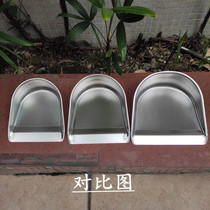 Thickened stainless steel dustpan hand-held handleless garbage shovel integrated single pinch household outdoor gray dustpan durable