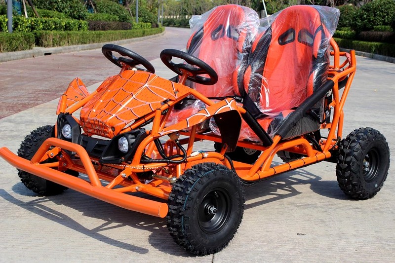 Single double four-wheel electric gasoline kart drift car Adult children's car Beach off-road vehicle field car