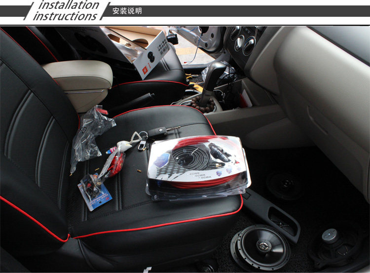Car audio Car Subwoofer power amplifier horn oxygen-free pure copper No. 8 audio signal power supply modified sleeve wire