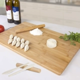 Большая прямоугольная разделочная доска из натурального дерева, световая панель, увеличенная толщина
