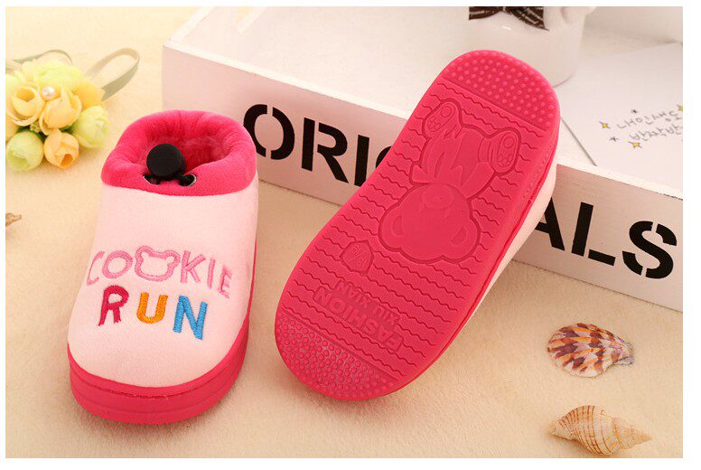 Pantoufles enfants en suède pour hiver - semelle caoutchouc - Ref 1008553 Image 15