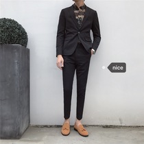 Mens slim body Korea East Gate casual suit best man dress Korean version of British style small suit suit suit set two-piece