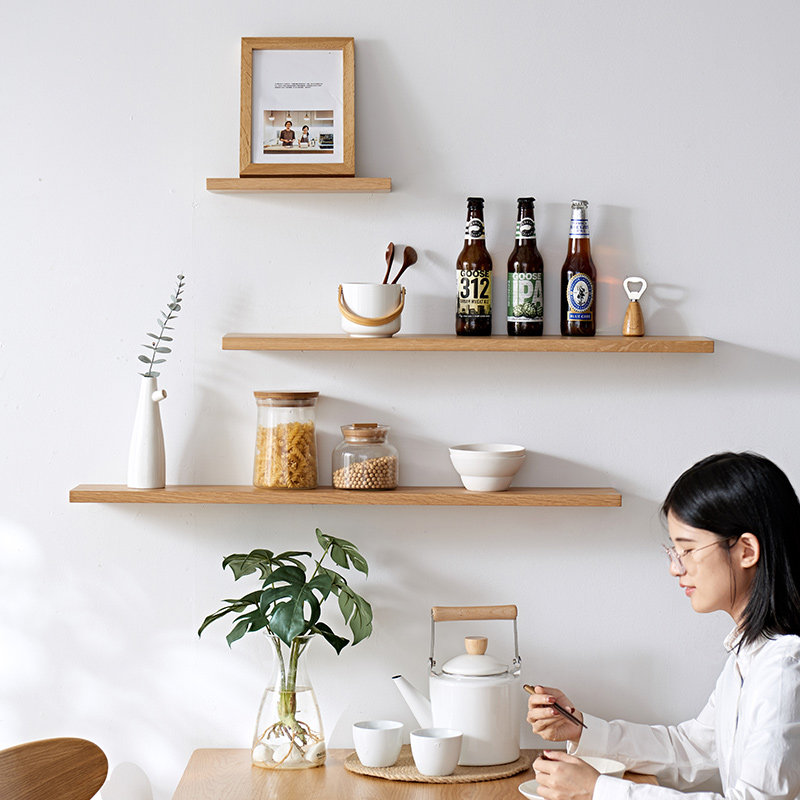 Solid wood Partition wall wall wall wall wall bedroom shelved living room TV wall shelf