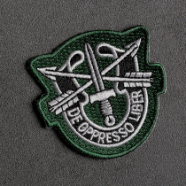 USARMY Vietnam War Green Berer SF Pocket Chapter M65 Wind Coat Embroidery Arm Badge OG107 Badger Hood Badge