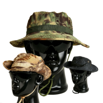 Black Python Camouflail Camouflan Hat Army Fan Tactical Round Side Hat Fisherman Hat Small Soldier Hat Outdoor Fishing Mountaineering Cap