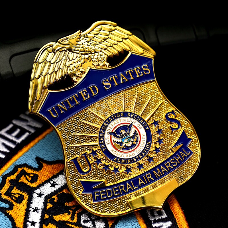 US Homeland Security Badge Military Fan Metal Badge Chest Logo Commemorative Badge Collar Outdoor Gifts Film and television props