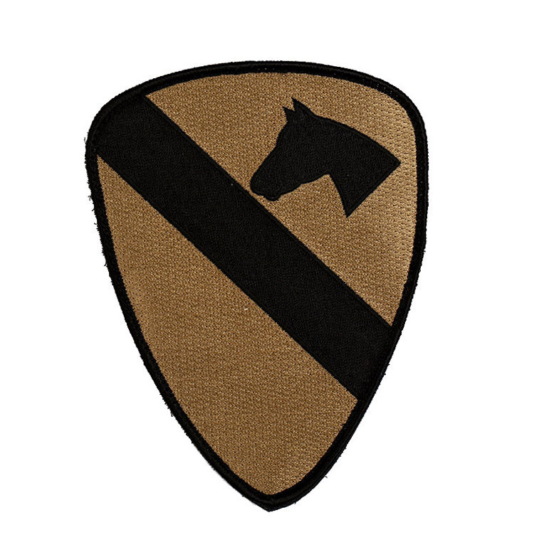 CP Camouflage clothing Armband 1st Cavalry Division Badge Military Fan combat clothing armband Velcro personality badge