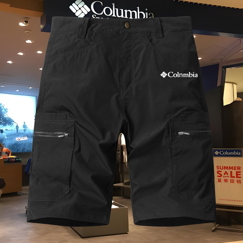 Columbia Official Sale | Limited Time Offer | Men's Cargo Shorts Multi-Pocket Quick-Dry Shorts Five-Point Shorts Casual Pants for Men