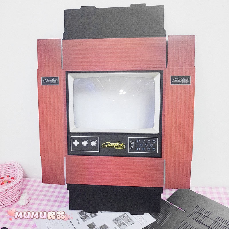 MUMU sáng tạo tốt mini giấy retro máy tính để bàn TV điện thoại di động kính lúp khung lười hoạt hình xung quanh - Carton / Hoạt hình liên quan những hình ảnh sticker dễ thương