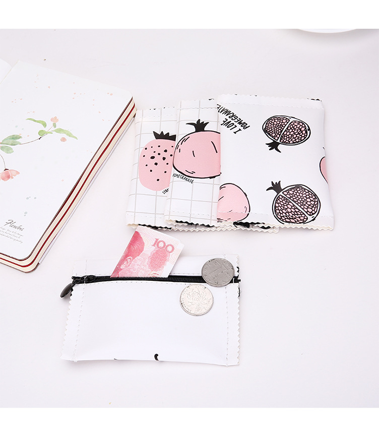 MUMU sản phẩm tốt phim hoạt hình Nhật Bản dâu tây purse túi xách Pháp khoai tây chiên bỏng ngô muối cá coin purse hoạt hình xung quanh ảnh nhãn dán cute