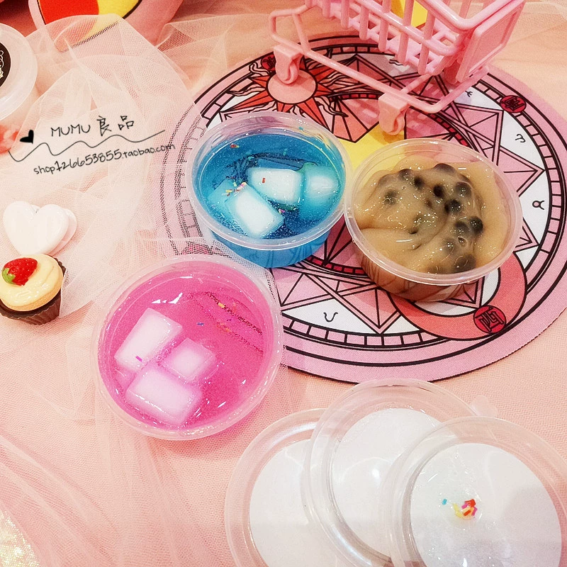MUMU sản phẩm tốt Nhật Bản slime giải nén slime vent đồ chơi dừa trái cây sữa ngọc trai trà sữa hoạt hình xung quanh - Carton / Hoạt hình liên quan hình dan
