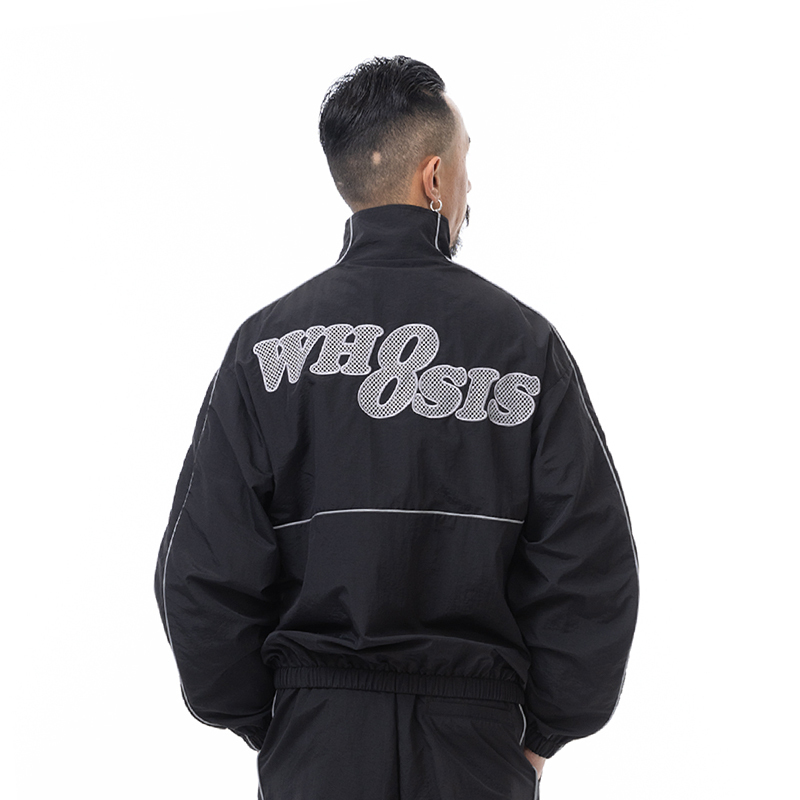 Whoosis (Unknown Name) Embroidered Patchwork Sports Jacket Autumn School Uniform New Style Unisex Casual Whoosis (Unknown Name) Embroidered Patchwork Sports Jacket Autumn School Uniform New Style Unisex Casual
