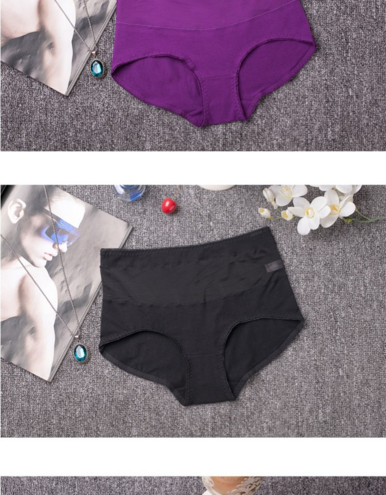 Quần lót nữ Bipedal Eo cao Cotton Fat mm Kích thước lớn 2 Cửa hàng miễn phí Mua 5 tặng 1 quần chip nữ đẹp