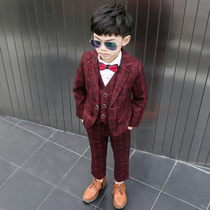 Baby year-old dress Boy three-piece suit Handsome British childrens suit suit Little boy suit Baby formal suit