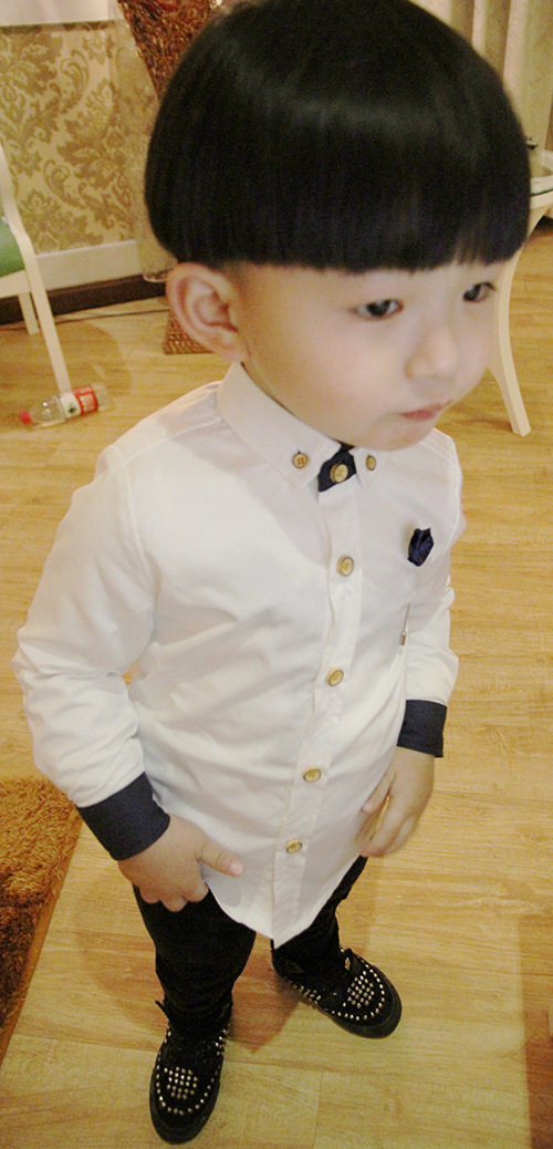 Chemise garcon à manche longue - Ref 2074620 Image 35