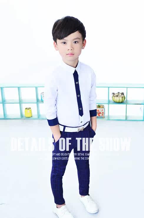 Chemise garcon à manche longue - Ref 2074624 Image 14