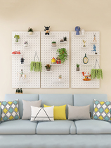 Yunzhongsen non-perforated household hole board wall wall partition rack kitchen storage rack background wall panel