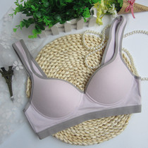 Foreign trade summer womens pure cotton incognito sleep bra Vest-style sports bra without rims underwear thin mold cup T
