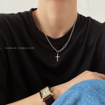 Cross necklace 2021 new female ins hip hop choker men accessories sweater chain 2021 New Tide