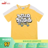 Puma, летняя детская мягкая комфортная футболка с коротким рукавом, детская одежда