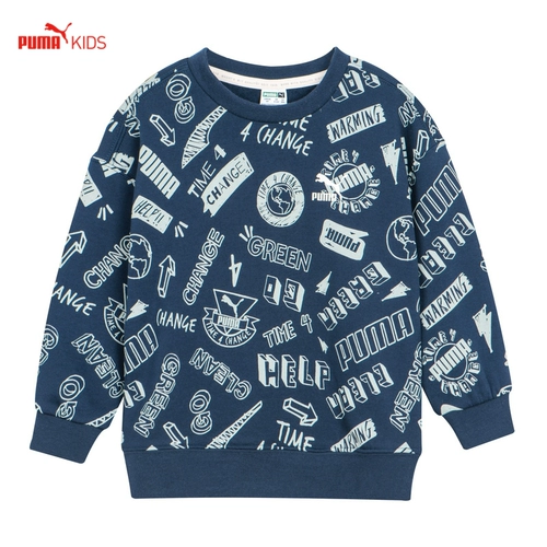 Puma, трендовая осенняя детская толстовка для отдыха, детская одежда
