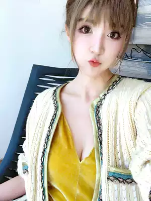 ALUONLINESHOP seven-cut sleeve round neck wool knit cardigan women's autumn vintage Joker coat