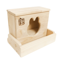 Tree hole series lazy cancer straw box rabbit chinchilla Dutch pig pet fixed vertical wooden round hole straw box