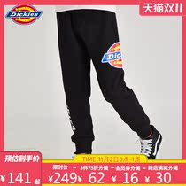 dickies childrens clothing men and women in the tide children 21 winter side LOGO printing warm fleece casual trousers thick pants