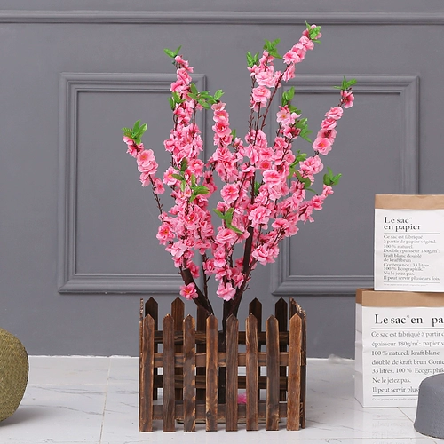 Большой масштаб имитация растения персикового цвету