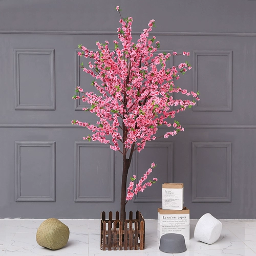 Большой масштаб имитация растения персикового цвету