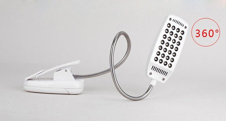 Гибкая столовая настольная лампа USB батарея 28 светодиодный световой магазин6