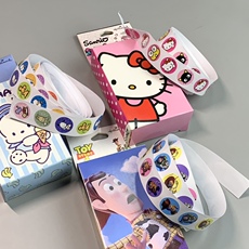 Наклейки 400鏋氬彲鐖卞笗鎭扮嫍kitty鐜╁叿鎬诲姩鍛樺渾鐐硅创绾稿崱閫氶珮棰滃€煎嵎鍗疯创