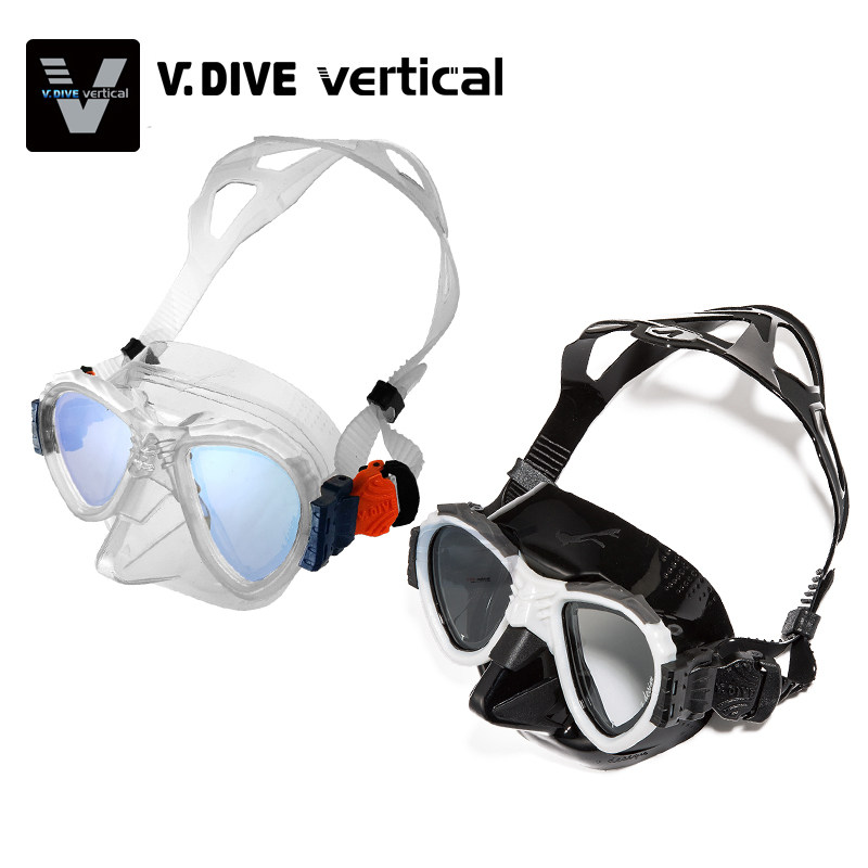 V DIVE professional free submersible deep subsurface mirror low volume transparent frame Diving mirror Straw Suit can be matched with myopia