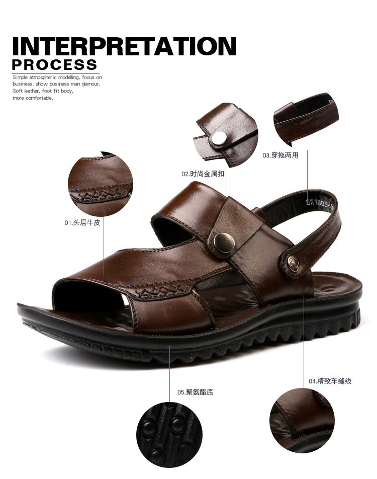 Sandales jeunesse, vieux 18-40 ans, , Moyen-âge, 40-60 ans,  loisir - Ref 933227 Image 10