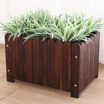 Vegetable artifact balcony special living room medium flower pot floor large bonsai rectangular outdoor household wooden box