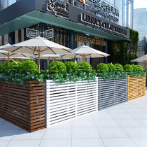 Outdoor sales department Flower box combination Commercial street flower trough outside swing partition fence Flower rack Flower pool Flower bed square fence